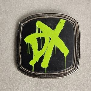 WWE DX Belt Buckle Black Green D Generation X Wrestling Accessory